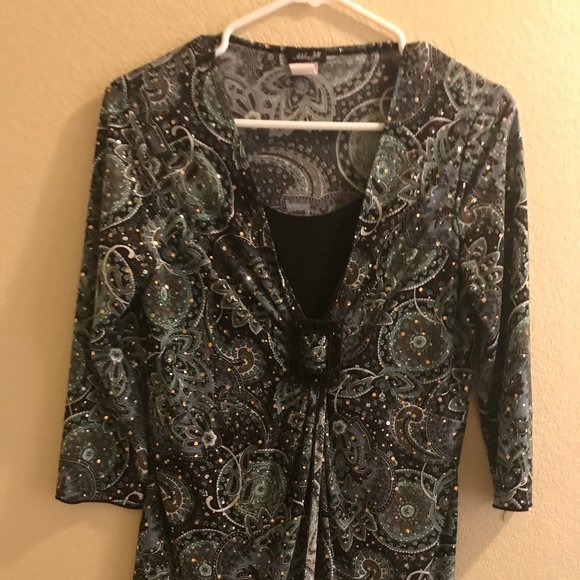 ❤️ Beautiful embellished ladies blouse size medium - Picture 6 of 7